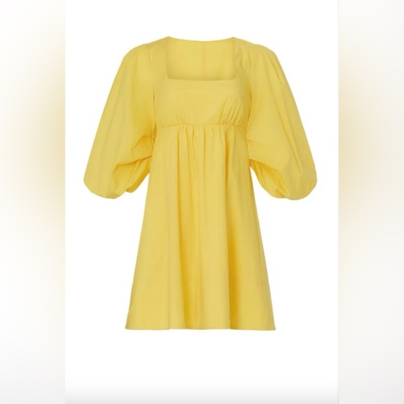 STAUD NWT size M Yellow Sophie Dress - Picture 5 of 10